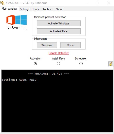 Activador de Windows KMSAuto