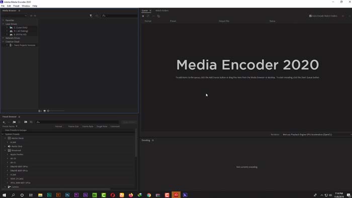Codificador de medios Adobe 2020 Descarga gratis