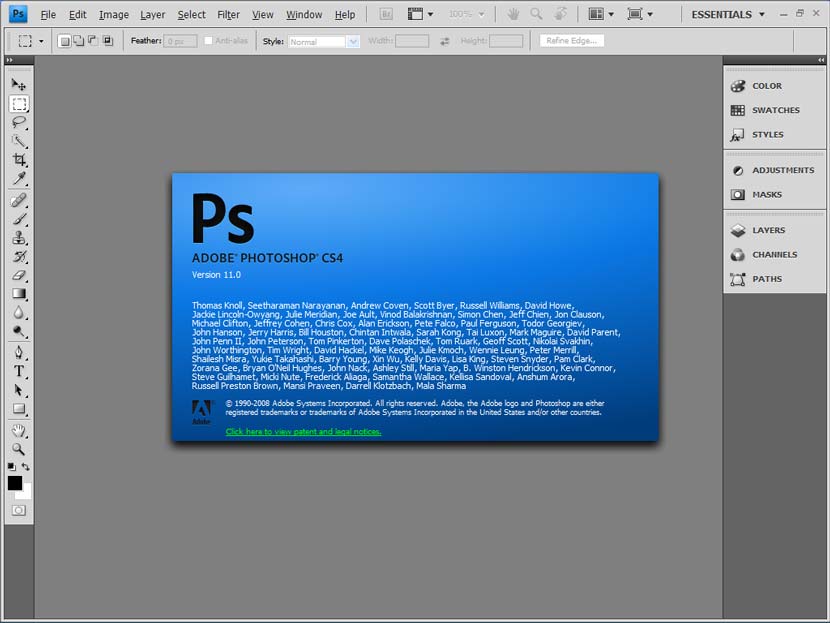 Adobe Photoshop CS4 portátil
