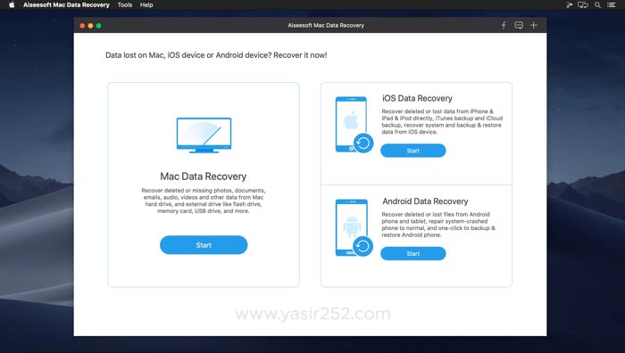 Aiseesoft Data Recovery Mac Descarga gratuita Crack