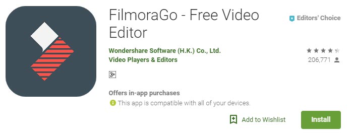 Ora Go Film es una de las mejores aplicaciones gratuitas de edición de vídeo para Android del mundo