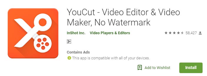 You Cut Video Editor es una de las mejores aplicaciones de edición de vídeo en Android