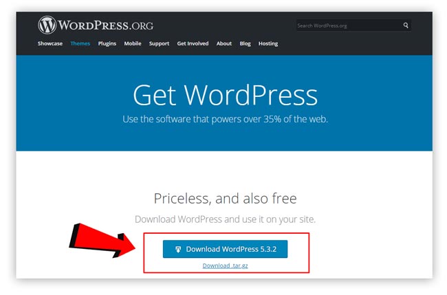 Cómo crear un sitio web de WordPress Descargar archivos
