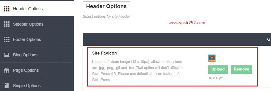 Cómo agregar un favicon de WordPress Yasir252