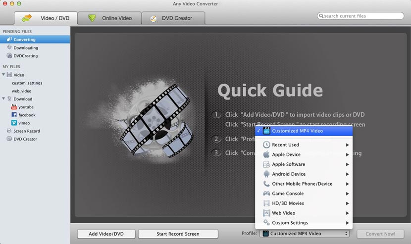 Descargue la versión completa de Any Video Converter para Mac gratis