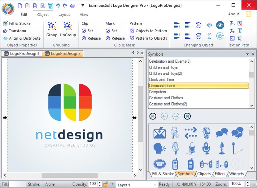 EximiousSoft Diseñador de logotipos completo