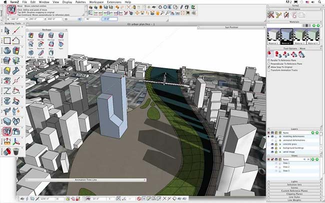 Aplicación de diseño 3D FormZ CAD MacOSX gratuita
