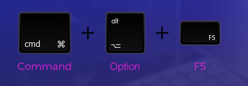 Atajo de teclado de Mac Invertir color