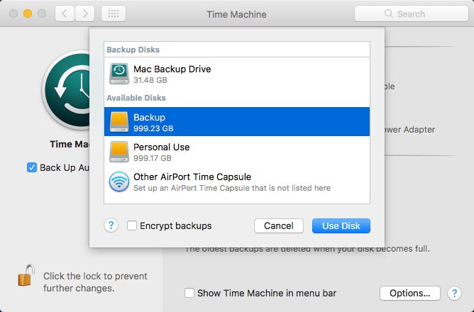 Cómo hacer una copia de seguridad de Mac en el disco duro sin formatear Yosemite