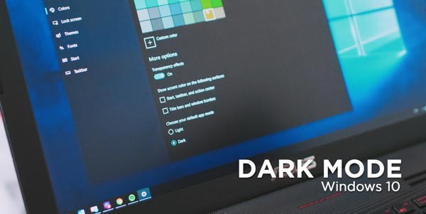Habilitar el modo oscuro de Windows 10