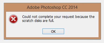 Superar los discos borrador de Photoshop están llenos
