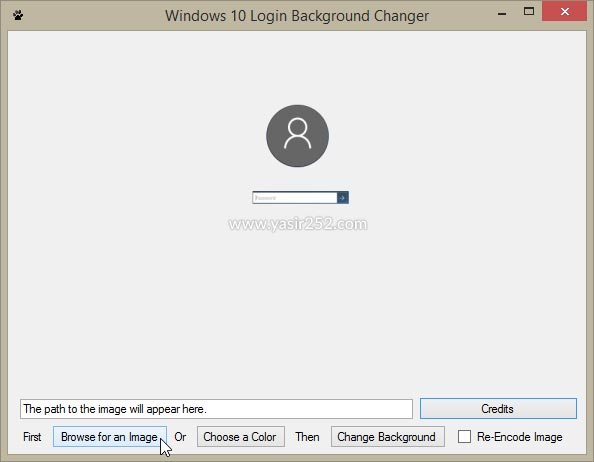Cambiar el fondo de la pantalla de inicio de sesión de Windows 10