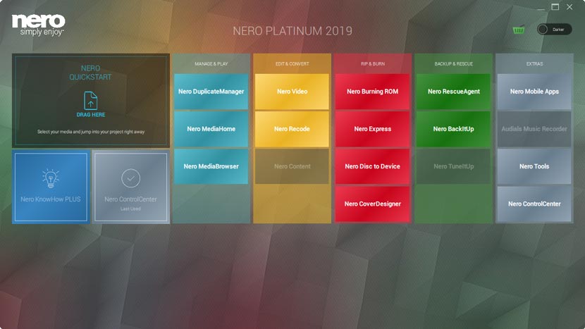 Descarga gratuita de la versión completa de Nero 2019