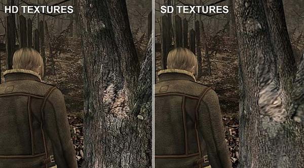 Comparación de juego de Resident Evil 4 HD Texture 4K