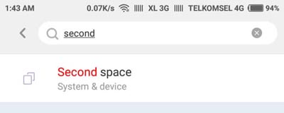 Segundo teléfono móvil Space Xiaomi con Android