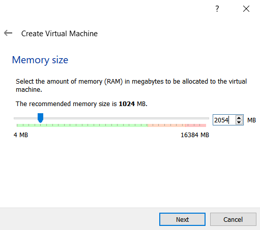 Establecer el tamaño de RAM de la máquina virtual en VirtualBox